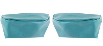 BUCKET SEAT HEADREST COVERS - 68 BLUE