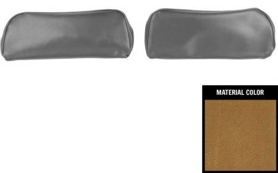 BUCKET SEAT HEADREST COVERS - GOLD