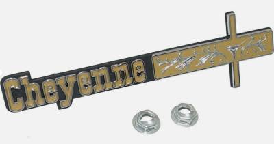 DASH PANEL EMBLEM - CHEYENNE SUPER