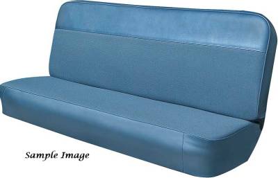 SEAT COVER - BENCH SEAT - WITH VINYL AND WOVEN FABRIC INSERT