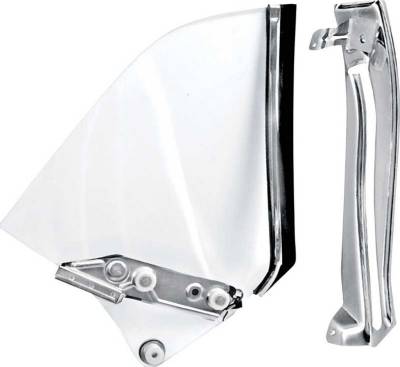 QUARTER WINDOW GLASS ASSEMBLY - CLEAR (LEFT)