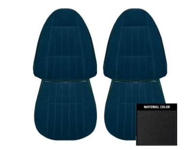 SEAT COVERS - FRONT BUCKETS (VINYL WITH EMPRESS CLOTH INSERTS)