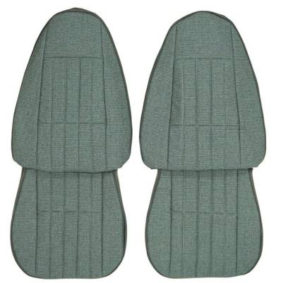 SEAT COVERS - FRONT BUCKETS (VINYL WITH MILLPORT CLOTH INSERTS)