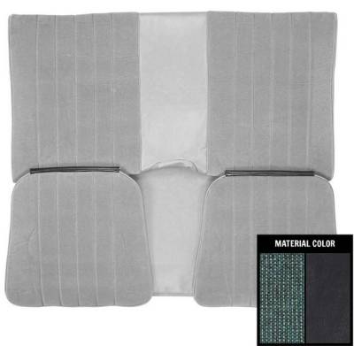 SEAT COVER - REAR (HARDTOP) (VINYL WITH MILLPORT CLOTH INSERTS)