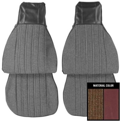 SEAT COVERS - FRONT BUCKETS (VINYL WITH CLOTH INSERTS)