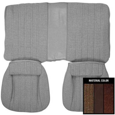 SEAT COVERS REAR HARDTOP VINYL WITH MILLPORT CLOTH INSERTS STANDARD INTERIOR
