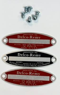 DELCO-REMY GENERATOR TAGS