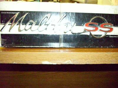 1964 CHEVY MALIBU SS QUARTER PANEL EMBLEMS - NOS