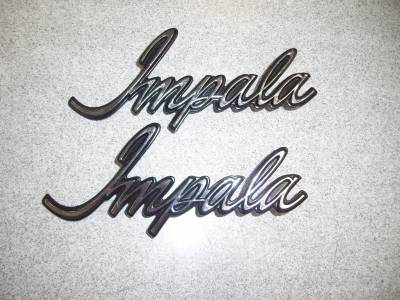 1973 "IMPALA" WAGON REAR FENDER SCRIPT - NOS