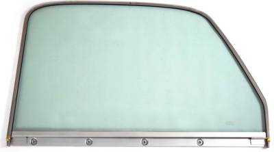 DOOR WINDOW GLASS ASSEMBLY WITH CHROME FRAME AND TINTED GLASS (LEFT)