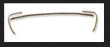 CONVERTIBLE TOP REAR TACK RAIL