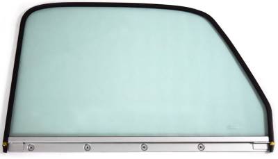 DOOR WINDOW GLASS ASSEMBLY WITH PAINTED FRAME AND TINTED GLASS (LEFT)