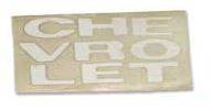 GRILLE DECAL - WHITE LETTERS