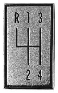 CONSOLE SHIFT PLATE EMBLEM