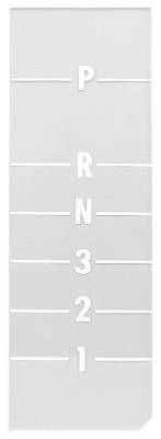 CONSOLE INDICATOR LENS - TURBO  (WHITE)