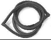 WINDOW GASKET   WITH CHROME SLOT
