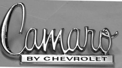 TRUNK LID EMBLEM - CAMARO BY CHEVROLET