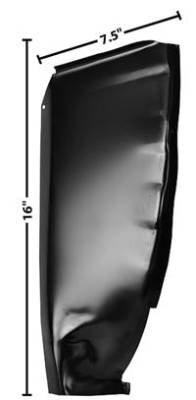 CAB CORNER  INNER  16" H x 7" W