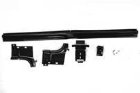 TRUNK WEATHERSTRIP GUTTER WITH BRACES