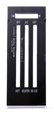 HEATER CONTROL LENS - WITH AC