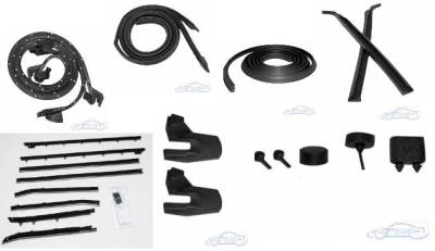 WEATHERSTRIP KIT - 7 PIECE - WITH OEM WINDOWFELTS