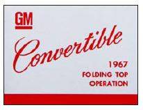 CONVERTIBLE TOP MANUAL