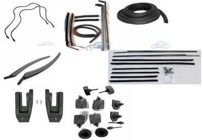 WEATHERSTRIP KIT - 7 PIECE - WITH OEM WINDOWFELTS