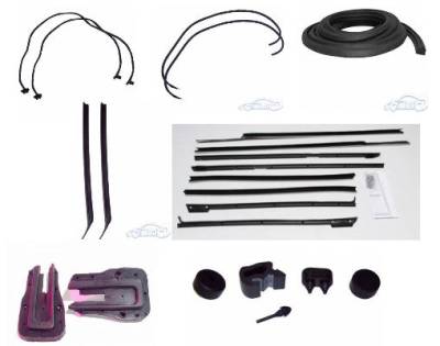 WEATHERSTRIP KIT - 7 PIECE - WITH OEM WINDOWFELTS