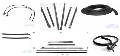 WEATHERSTRIP KIT - 6 PIECE - WITH REPLACEMENT WINDOWFELTS