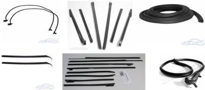 WEATHERSTRIP KIT - 6 PIECE - WITH OEM WINDOWFELTS
