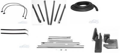 WEATHERSTRIP KIT - 8 PIECE - WITH REPLACEMENT WINDOWFELTS