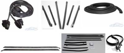 WEATHERSTRIP KIT - 6 PIECE - WITH OEM WINDOWFELTS