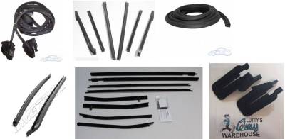 WEATHERSTRIP KIT - 8 PIECE - WITH OEM WINDOWFELTS