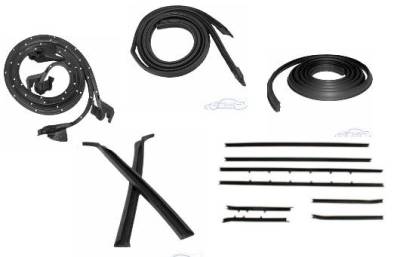 WEATHERSTRIP KIT - 5 PIECE - WITH OEM WINDOWFELTS