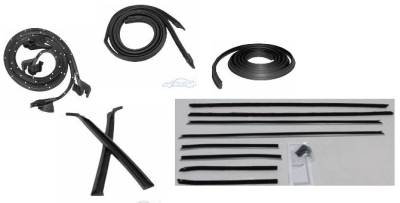 WEATHERSTRIP KIT - 5 PIECE - WITH OEM WINDOWFELTS