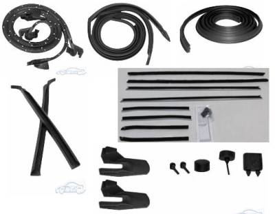 WEATHERSTRIP KIT - 7 PIECE - WITH OEM WINDOWFELTS