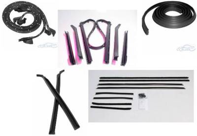 WEATHERSTRIP KIT - 5 PIECE - WITH OEM WINDOWFELTS