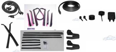 WEATHERSTRIP KIT - 7 PIECE - WITH OEM WINDOWFELTS