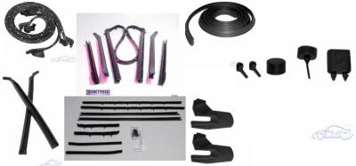 WEATHERSTRIP KIT - 7 PIECE - WITH OEM WINDOWFELTS