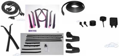 WEATHERSTRIP KIT - 7 PIECE - WITH OEM WINDOWFELTS