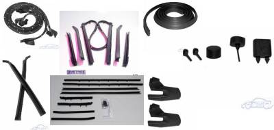 WEATHERSTRIP KIT - 7 PIECE - WITH OEM WINDOWFELTS