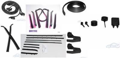 WEATHERSTRIP KIT - 7 PIECE - WITH OEM WINDOWFELTS