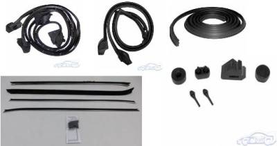 WEATHER STRIP KIT - 5 PIECE - WITH OEM WINDOWFELTS
