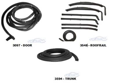 WEATHERSTRIP KIT - 3 PIECE