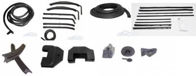 WEATHERSTRIP KIT - 7 PIECE - WITH OEM WINDOWFELTS