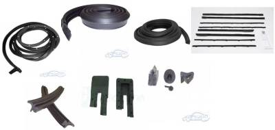 WEATHERSTRIP KIT - 7 PIECE - WITH OEM WINDOWFELTS