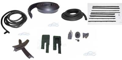 WEATHERSTRIP KIT - 7 PIECE - WITH OEM WINDOWFELTS