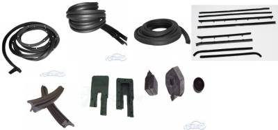 WEATHERSTRIP KIT - 7 PIECE WITH OEM WINDOWFELTS