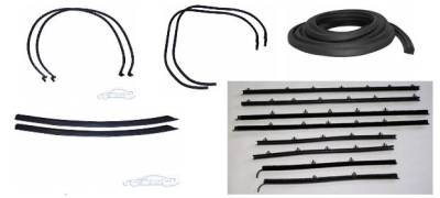 WEATHERSTRIP KIT - 5 PIECE - WITH REPLACEMENT WINDOWFELTS