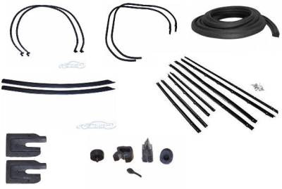 WEATHERSTRIP KIT - 7 PIECE - WITH REPLACEMENT WINDOWFELTS